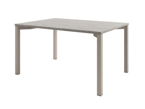 Стол для переговоров на металлокаркасе Solution D-101 1400x1000x750 (Бетон/КашемирБежевый)
