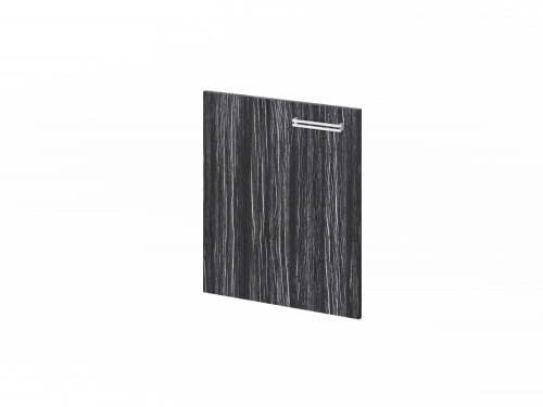 Дверь низкая ЛДСП FI-011L.D левая. Фурнитура INOX 560x18x670 (Древесина Графит)