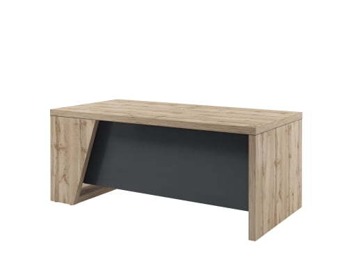 Стол руководителя прямой Torston T-118Л 1800x900x750 (Дуб Вотан/Антрацит)