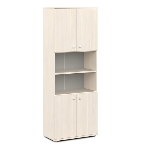 Офисный шкаф полуоткрытый Vasanta V-605 820x440x2195 (Дуб Кобург)