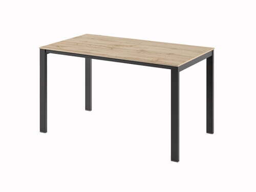Стол на металлокаркасе одинарный Саньяна N-31 1350x750x750 (Дуб ВотанЧерный)