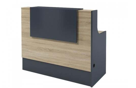 Дополнительная секция рецепции прямой (необходима стойка i-86) Инновация I-96 1372х645х1151 (Дуб сонома/Антрацит)