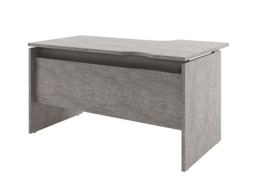 Стол письменный левый Solution D-34 1400x880x750 (Бетон/Кашемир)