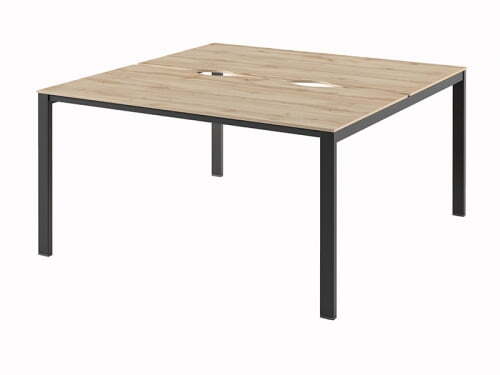 Стол-тандем на 2 рабочих места Саньяна N-42 1500x1532x750 (Дуб ВотанЧерный)