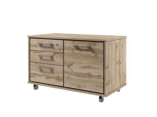 Тумба подкатная Torston Т-290 906x480x567 (Дуб Вотан/Антрацит)