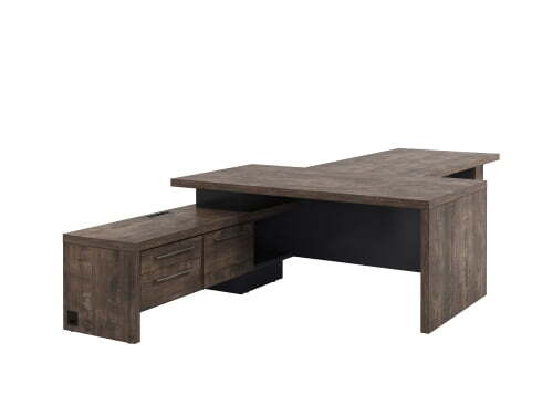 Cтол руководителя с брифингом Torston Т-918Л.1000 1800x3700x750 (Дуб Бунратти/Антрацит)