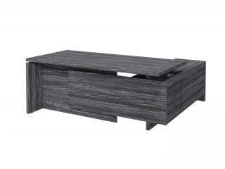 Стол руководителя с опорной тумбой Festus FI-119L.DD 1900x1800x750 (Древесина Графит)