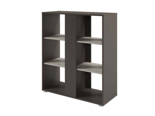 Стеллаж с планкой средний Solution D-73 950x396x1096 (Акация Морава/Трюфель)