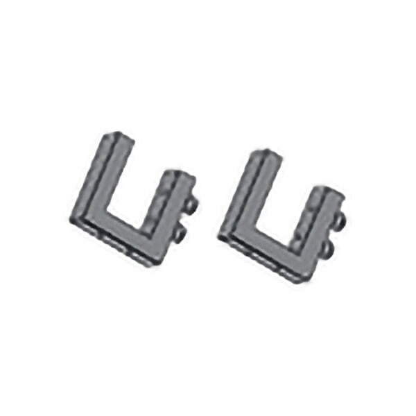 Комплект кронштейнов крепления перегородки (2 шт.), цвет: черный Дин-Р КМ 481 чр (Черный)