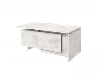 Стол руководителя с опорной тумбой Festus FB-117R.DD 1700x1800x750 (Хромикс Белый)