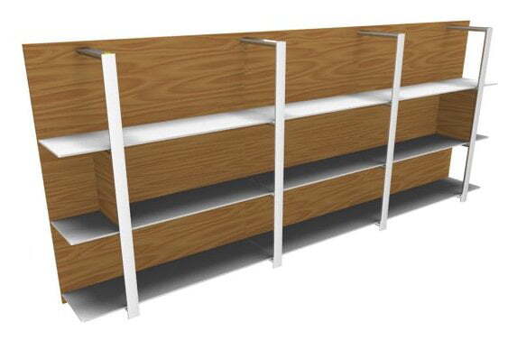 Буазери, рама хром, в комплекте 2 вертикальные перегородки X7 BOM32 L 3270x360x1350 (Орех каналетто)