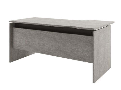 Стол письменный левый Solution D-36 1600x880x750 (Бетон/Трюфель)