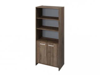 Шкаф для документов полуоткрытый Festus FI-672.D 800x460x1861 (Орех Пацифик Табак)