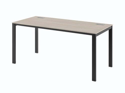 Стол на металлокаркасе одинарный Саньяна N-23 1650x750x750 (Акация МораваЧерный)