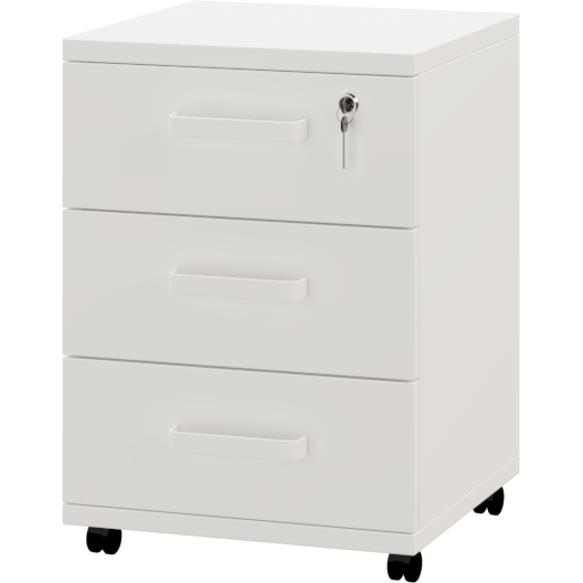 Тумба подкатная Смарт СМТ-3П 434x450x650 (Белый)