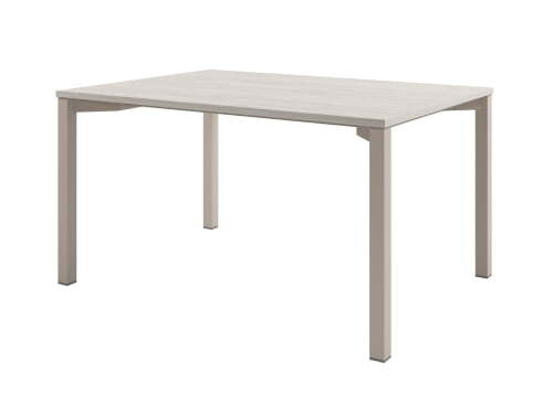 Стол для переговоров на металлокаркасе Solution D-101 1400x1000x750 (Акация Морава/КашемирБежевый)