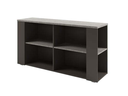 Тумба приставная Solution D-68 1432x380x750 (Бетон/Трюфель)