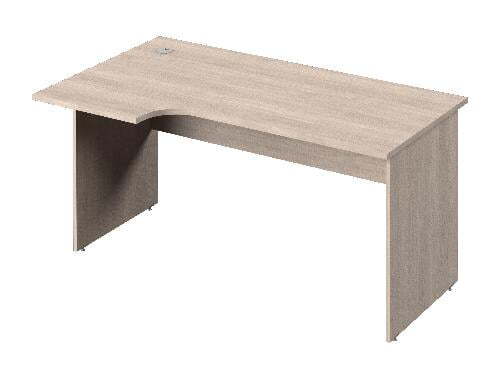 Стол эргономичный с заглушкой кабель-канала (левый) Public comfort С-35л 1500x890x740 (Дуб сантана светлый)