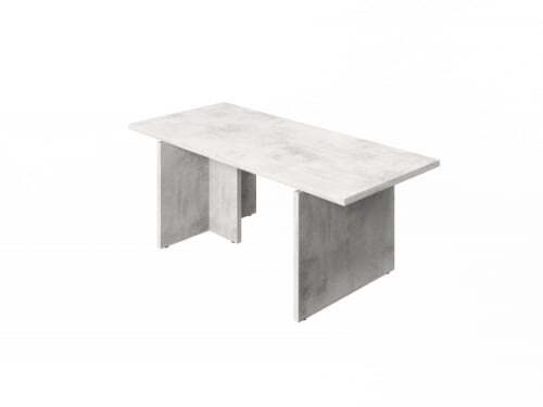 Стол переговоров на 6 человек FB-920. Фурнитура ЧЕРНАЯ 1900x850x750 (Хромикс Белый)