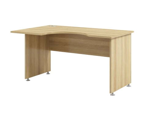 Стол левый с заглушкой кабель-канала Space S-44л 1400x900x730 (Дуб телемарк)