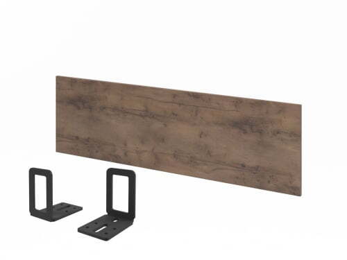 Экран настольный ЛДСП к одному столу L-058-1 1200х18х400 (Таксония Шоколадная)