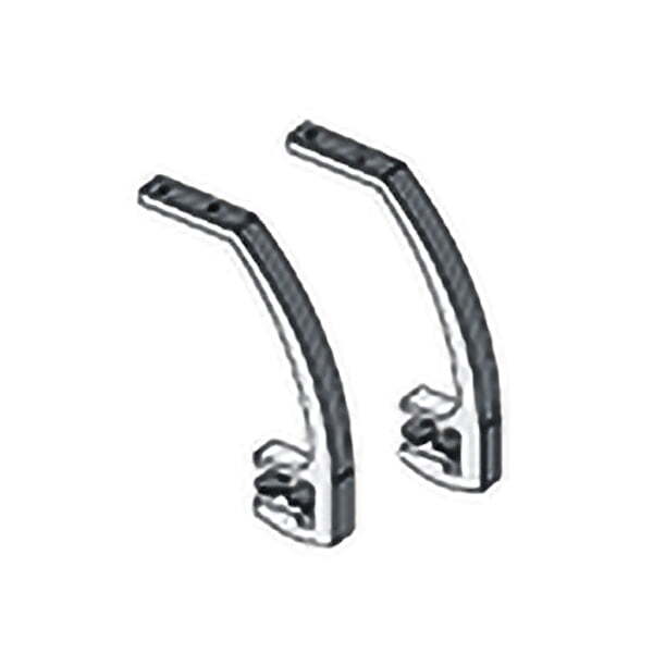 Комплект кронштейнов крепления полки и экрана (2 шт.), цвет: черный Дин-Р КМ 483 чр (Черный)