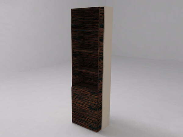 Стеллаж c нижней глухой дверью Brix BR.00.61 600x400x2180 (Бежевый (акрил))