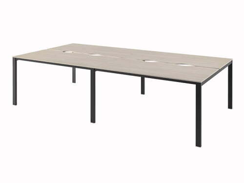 Бенч-система на 4 рабочих места Саньяна N-52 3000x1532x750 (Акация МораваЧерный)