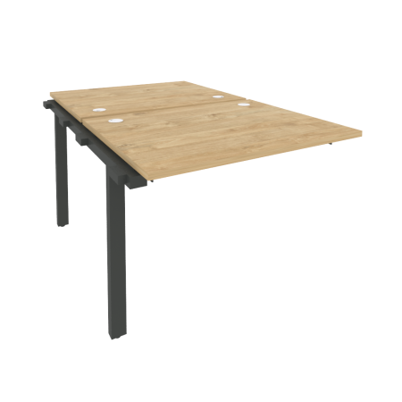 Наборный элемент рабочей станции на м/к Onix O.M-2.NRS-1.8 980x1635x750 (Тиквуд Светлый/Черный металл)
