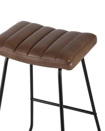 Стул барный Ковбой экокожа коричневый (Стул барный Ковбой коричневый)