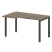 Стол криволинейный левый Metal System Style БП.СА-2 Л 1400x900x750 (Дуб Наварра/Серый металл)