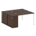 Рабочая станция с опорным шкафом-купе Metal System Style БП.РС-СШК-1.2 1610x1475x750 (Дуб Наварра/Серый металл)