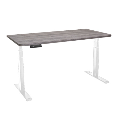 Стол c электроприводом LA-T33-2A3 (1200x600x625-1275) (Серо-бежевый дуб | Белый)