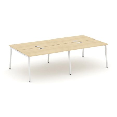 Рабочая станция 2-х сторонняя SN-4A.DRS-031 (1960х1232х750) (Акация Лорка/Металл Белый)