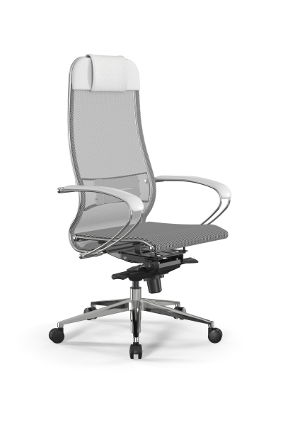 Кресло для руководителя Метта Samurai L1-1K - TS /Uc00/Nc00/K2cL(M06.B32.G11.W03) (Белый)