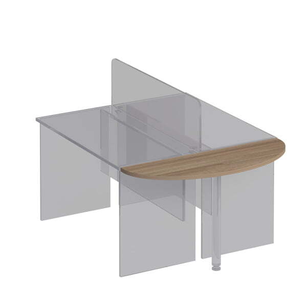 Приставка к столу Комфорт К 209 1530x700x25 (Дуб шамони темный)