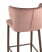 Стул полубарный Матео велюр пыльно-розовый ножки дерево (Стул полубарный Матео пыльно-розовый)