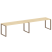 Рабочая станция Metal System Style БО.СМ-2.5 3600x720x750 (Дуб Наварра/Серый металл)