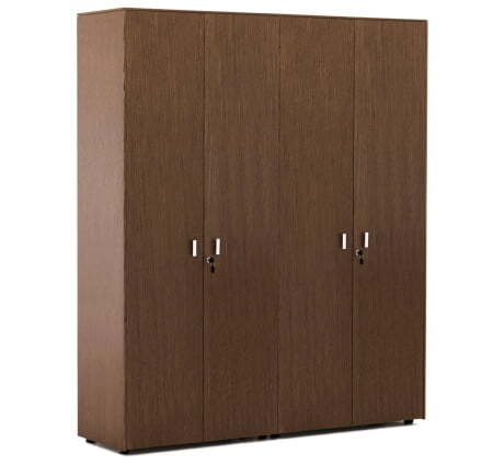 EXE Шкаф для бумаг с гардеробом 101 727 (Орех/Хром)