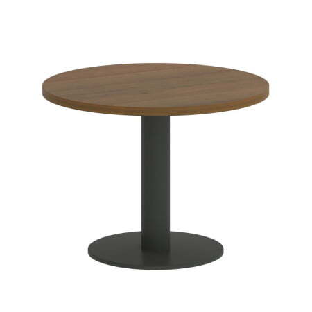 Стол журнальный круглый VR.SP-5-60.1G 600x600x450 (Орех Гварнери/Антрацит Металл)