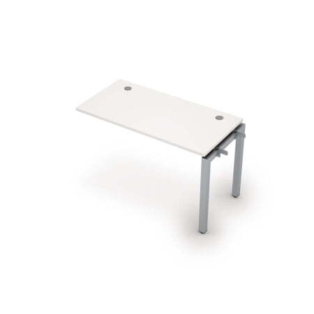 6МБС.5168 Линейная бенч-система, средний модуль (1200x600x750) (Белый/Алюминий матовый)