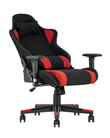 Кресло игровое TopChairs Maybach черно-красное (Геймерское кресло Maybach черный, красный)