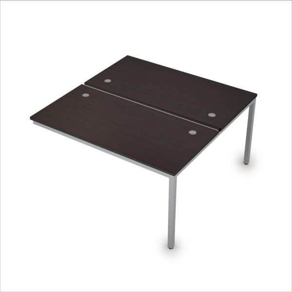 6МБК.279 Сдвоенные бенч-системы, конечный модуль (1400x1435x750) (Венге/Алюминий матовый)