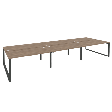 Рабочая станция на О-образном м/к Onix O.MO-D.RS-6.4.8 4740x1635x750 (Дуб Аризона/Черный металл)