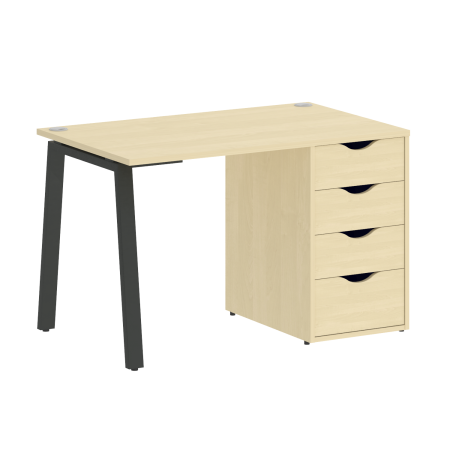 Стол письменный VR.SP-3-118.4.A 1180x720x750 (Клен/Антрацит Металл)