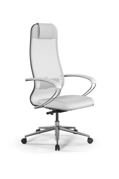 Кресло для руководителя Метта SynchroSit 10 B1-115K - X2+Extra /Um00/Wm12/K1cL(M23.B23.G18.W02) (Белый)