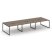 Рабочая станция 2-х сторонняя SN-4O.DRS-062 (3540х1232х750) (Тиквуд Светлый/Металл Антрацит)