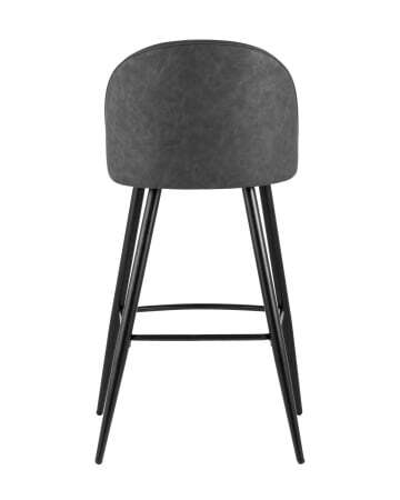 Стул барный Лион темно-серая экокожа (Стул барный Лион темно-серый)