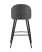 Стул барный Лион темно-серая экокожа (Стул барный Лион темно-серый)