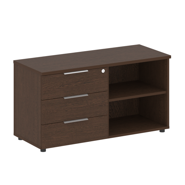 Тумба сервисная Metal System Style Б.ТС-2 1096x450x580 (Венге Цаво)